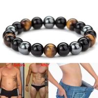 Pulsera de Obsidiana de Tigre Ojo de Plata Amuleto de Suerte Hecho a Mano para Hombres y Mujeres - details 0