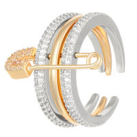 Anillo tricolor desmontable de moda para dama, regalo para dama, regalo de cumpleaños, regalo de Navidad - details 13