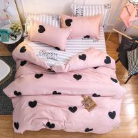 Juego de Cubierta de Edredón con Flores Moradas 3/4 Piezas en Rojo y Negro con Sábana Plana y Ropa de Cama de Lujo para Mujer y Niña - details 25