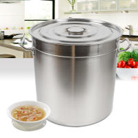 Olla de Acero Inoxidable con Tapa Cocina con Acero Inoxidable Grueso Ideal para Sopas y Guisos - details 0