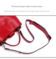 Bolso De Cuero Suave Y Genuino para Mujer, bolsa De Cuero con borde, diseñador, H - details 20