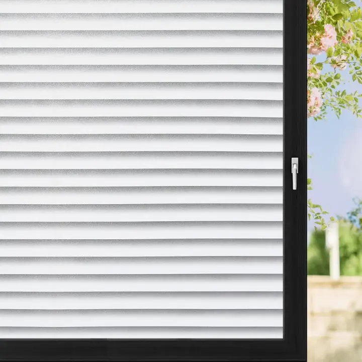 Nueva película de privacidad para ventana esmerilada, pegatinas de vidrio esmerilado con bloqueo UV extraíbles, adhesivos estáticos para ventanas de vidrio - 1