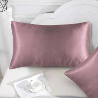 Fundas de almohada de refrigeración de satén, fundas de almohada de Color sólido con diseño de sobre para dormitorio, uso en verano - details 1