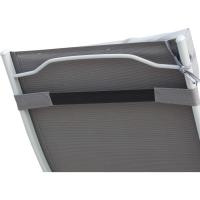 Hamaca Plegable para Jardín con Resaldo Ajustable 7 Posiciones, Carga Máx. 165 kg, Longitud 137x63,5x100,5 cm Gris - details 7