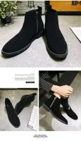 Zapatos nuevos Rome 2025 con mayor altura de corte, diseño moderno, botines Chelsea para hombre, piel de ante - details 0