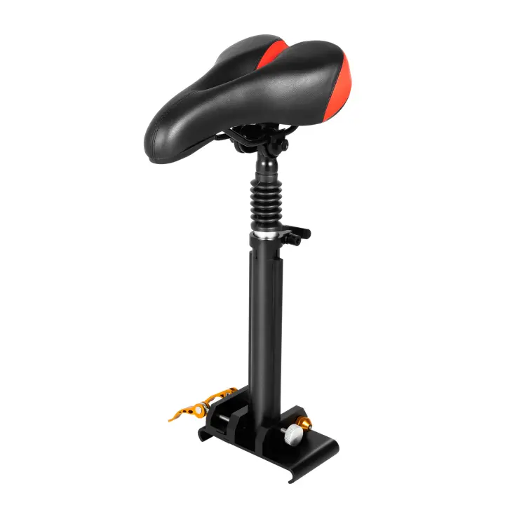 Asiento de Scooter Eléctrico de Aleación de Aluminio PU + 45-65cm Cómodo Ajustable Altura Estilo Limpio y Empalmado - 1