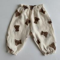 Pantalones de Verano para Bebé Organicos Estampado de Tigre Oso Floral - details 11
