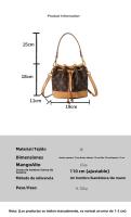 Nuevo bolso de cubo casual, versátil y elegante, bolso de mensajero de hombro para mujer - details 1
