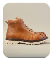 Botas medianas informales de cuero Zapatos de cuero con cabeza de concha británica Botas de herramientas - details 4