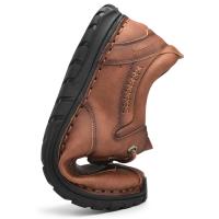 Zapatos De Piel informales Para Hombre, Cómodos, Aptos Para El Exterior, Mocasines Transpirables Antideslizantes - details 11