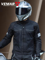 Chaqueta de Moto Transpirable VEMAR Anti-caída, Resistente al Desgaste, Tejido Reflectante con Almohadillas Protectoras CE Cierre de Cremallera Estilo Redondo Tallas S-4XL - details 16