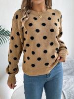 Suéter con capucha de manga larga tejido a la moda para mujer Otoño/Invierno 2024 con color a Do - details 11