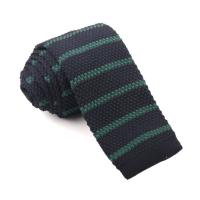 Corbata de punto a rayas gruesas a la moda, corbata de camisa tejida de piel ajustable, corbata suave y cálida para hombres y niños - details 6