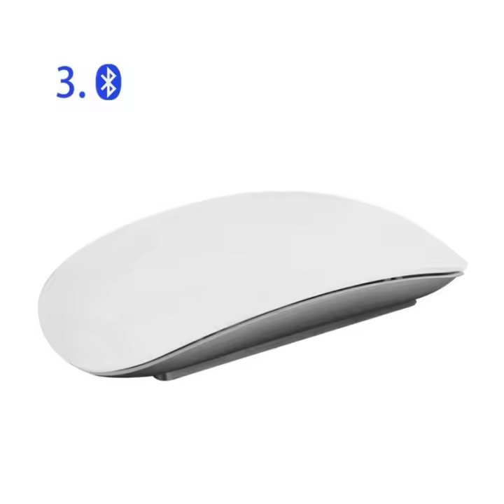 Apple Magic Mouse: inalámbrico, Bluetooth, recargable. Ratón mágico delgado de superficie multitáctil, recargable, inalámbrico, blanco - 1