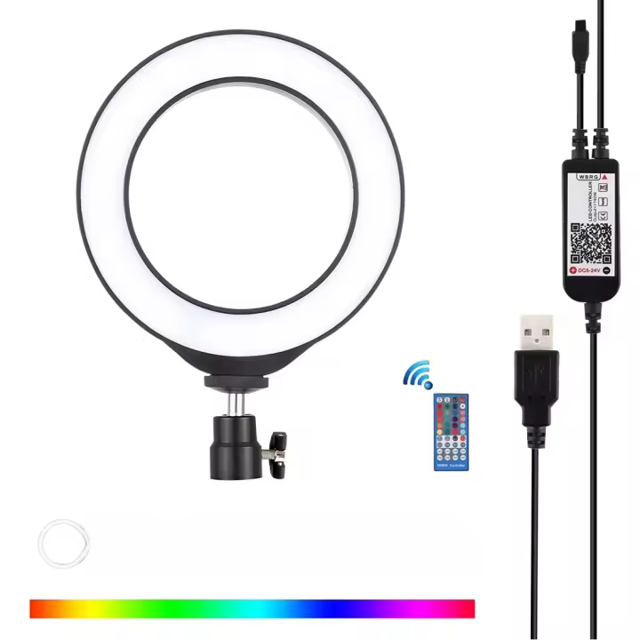 Luz de Video LED Reglable RGBW 6.2 pulgadas 16cm Cámara de Vlogging Accesorios de Flash - 1