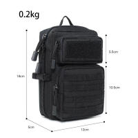 Bolsa EDC para caza al aire libre, bolsa con soporte para teléfono, Camping, senderismo, sistema MOLLE, mochila, riñonera de utilidad - details 4