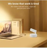 Aplique de pared magnético Lámpara de escritorio LED Control remoto 3 colores regulable 360 °     Luz nocturna de cabecera de dormitorio recargable por USB giratoria - details 13