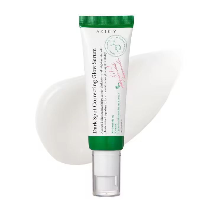 AXIS-Y Correcting Glow 5% Eliminador de manchas oscuras para el rostro Suero de niacinamida para el cuidado coreano vegano para todo tipo de piel - 1.69 fl. oz. - 1
