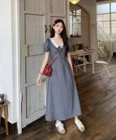 Vestido de Encaje de Alta Gama con Mangas Cortas Estilo Hepburn para Mujeres - details 5