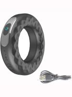 El vibrador del anillo del silicón recargable por USB cierra el juguete estimulante para los hombres que se masturban - details 1