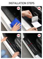 Protectores de Fibra de Carbono para Puerta de Coche, accesorio para Peugeot 208, 2008, 207, 301, 308, 408, 4008, 508, Rifter, Decoración para Estribos de Coche Pegatinas, 4 Piezas - details 6