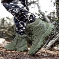 Botas de Entrenamiento de Combate Táctico Zapatillas de Senderismo de Respuesta Rápida Antidesgaste para Acampar al Aire Libre Zapatillas de Pesca y Caza para Hombres - details 5