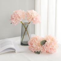 Ramo de hortensias de tela de seda DIY, paquete de flores artificiales Retro Vintage, decoración de boda de flores falsas - details 21