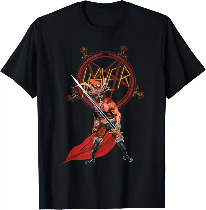 Camiseta de Moda para Hombres Diseño de Diablo de Miseria Empilado - 1