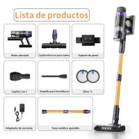 Aspiradora inalámbrica PrettyCare V900, 530W, 52000PA de potencia de succión, aspiradora con batería extraíble de 62 minutos, aspiradora de mano con pantalla táctil LED, aspiradora tipo palo para suelos de madera y alfombras - details 7