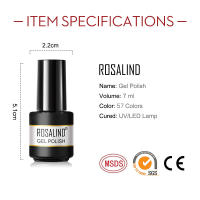 ROSALIND-esmalte en Gel para uñas, barniz semipermanente para manicura artística, Base y capa superior, con purpurina, 7ML - details 4