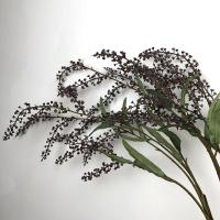 Planta Artificial de tacto Real, rama de fruta realista hecha a mano, plantas verdes simuladas, arte Floral, plantas falsas, decoración de jardín al aire libre - details 18