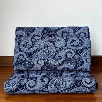 Cómodo Colchón De Suelo con Cojín De Lectura, Futón Japonés, Cama Plegable O Esterilla De Masaje Tailandés, 170 x 53 cm, Azul Claro - details 274