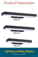 Luces LED con Sensor de movimiento para exteriores, candelabros modernos de pared Exterior, lámpara negra para casa, garaje y balcón - details 6