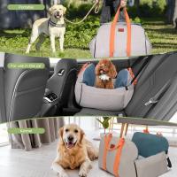 Asiento Imprescindible para Perros Impermeable con Bolsillos de Almacenamiento y Correa de Seguridad Clip-On Portador de Mascotas para Viajes en Coche Portátil hasta 25lbs - details 3