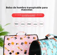 Nueva Bolsa para Mascotas Portátil Transpirable con Ocho Agujeros Bolsa de Hombro para Mascotas y Bolsa Plegable para Gatos por Fabricante - details 0