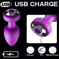 Vibrador SEXY de empaque privado para hombres, tapón anal inalámbrico con control remoto, luz LED, masajeador de próstata masculino, vibrador para juguetes sexuales - details 4