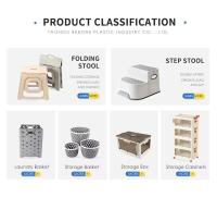 Caja plegable para acampar con tapa de madera y caja de almacenamiento de plástico ecológico, equipada con un logotipo para abrir la puerta - details 7