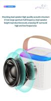 Máquina de Karaoke inalámbrica portátil con micrófono Dual, Altavoz Bluetooth PA, sistema KTV DSP, sonido estéreo HIFI, luces LED de colores RGB - details 12