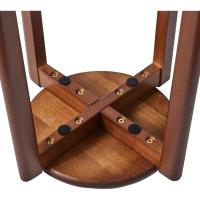 Juego de 4 Taburetes Redondos de Madera Taburetes de Bar Silla Apilable Mini Taburete - details 17