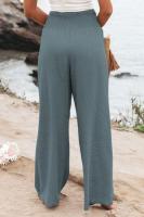 Pantalones de chándal para mujer Otoño Cintura elástica Sólido Clásico 90s Pantalones de pierna ancha - details 5
