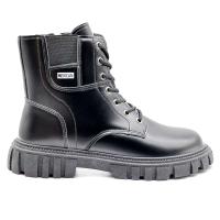 Zapatos genuinos de moda de gran tamaño para invierno con piel, botas de cuero informales impermeables hechas a mano cálidas para hombre - details 0
