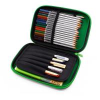 Bolsa de Lápices de Mosaico PU de Gran Capacidad Bolsa de Almacenamiento de Papelería EVA con Compartimentos para Niños y Niñas Diseño de Dibujos Animados - details 2