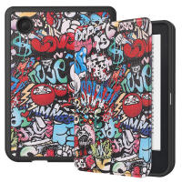 Funda de Cuero Pintado Cubierta Protectora Inteligente para Ebook Kobo Clara 2E 2022 - details 18