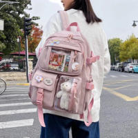 Mochila itabag de gran capacidad, ligera, mochila escolar para estudiantes de secundaria, cientos de bolsas de hombro para mujer - details 0