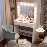 Maquillaje con Hollywood LED Espejo, 2 Cajones Grandes y Taburete, - details 4