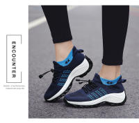 Zapatos para caminar de marca para mujer, zapatillas de deporte con calcetines de punto transpirables, zapatos cómodos para lactancia, zapatos deportivos con plataforma informales - details 30