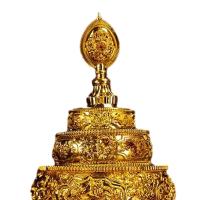 Tibetan Buddhist Offering Supplies Table Centerpiece Carved Desk Manza Dish for Bedroom Living Room Home Dining Room Desk