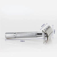 Afeitadora de Seguridad Clásica Doble Borde para Hombres Kit de Afeitado Reto para Barba y Cuello Cuchillo de Acero para Rostro y Cuerpo de Mujeres - details 3