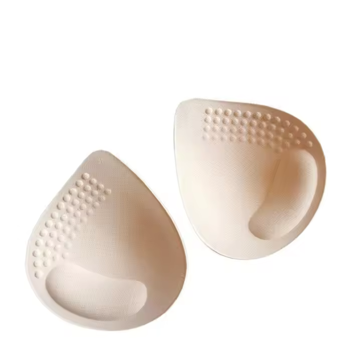 Traje de baño triangular con relleno de realce, Bikini con copa para el pecho, sujetador con relleno, potenciadores del pecho, almohadilla para sujetador de látex, accesorios íntimos - 1