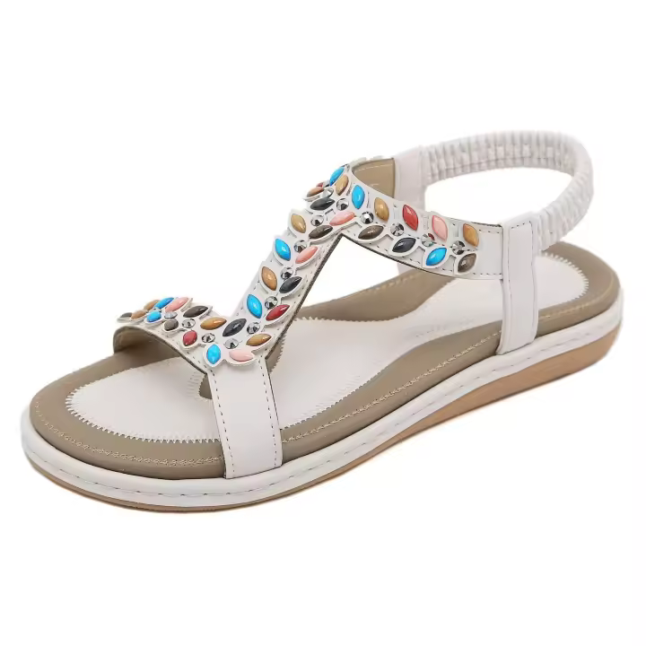 (Oferta especial agotada sin reposición) Sandalias de diamantes de imitación 2025 para mujer, cómodas y versátiles - 1